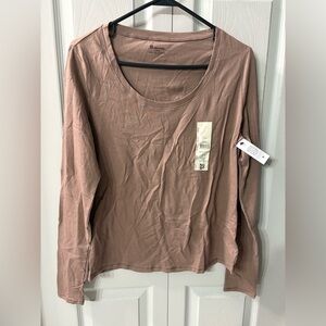 NWT No Boundaries Twilight Mauve Long Sleeve Tee women’s size L 12/14